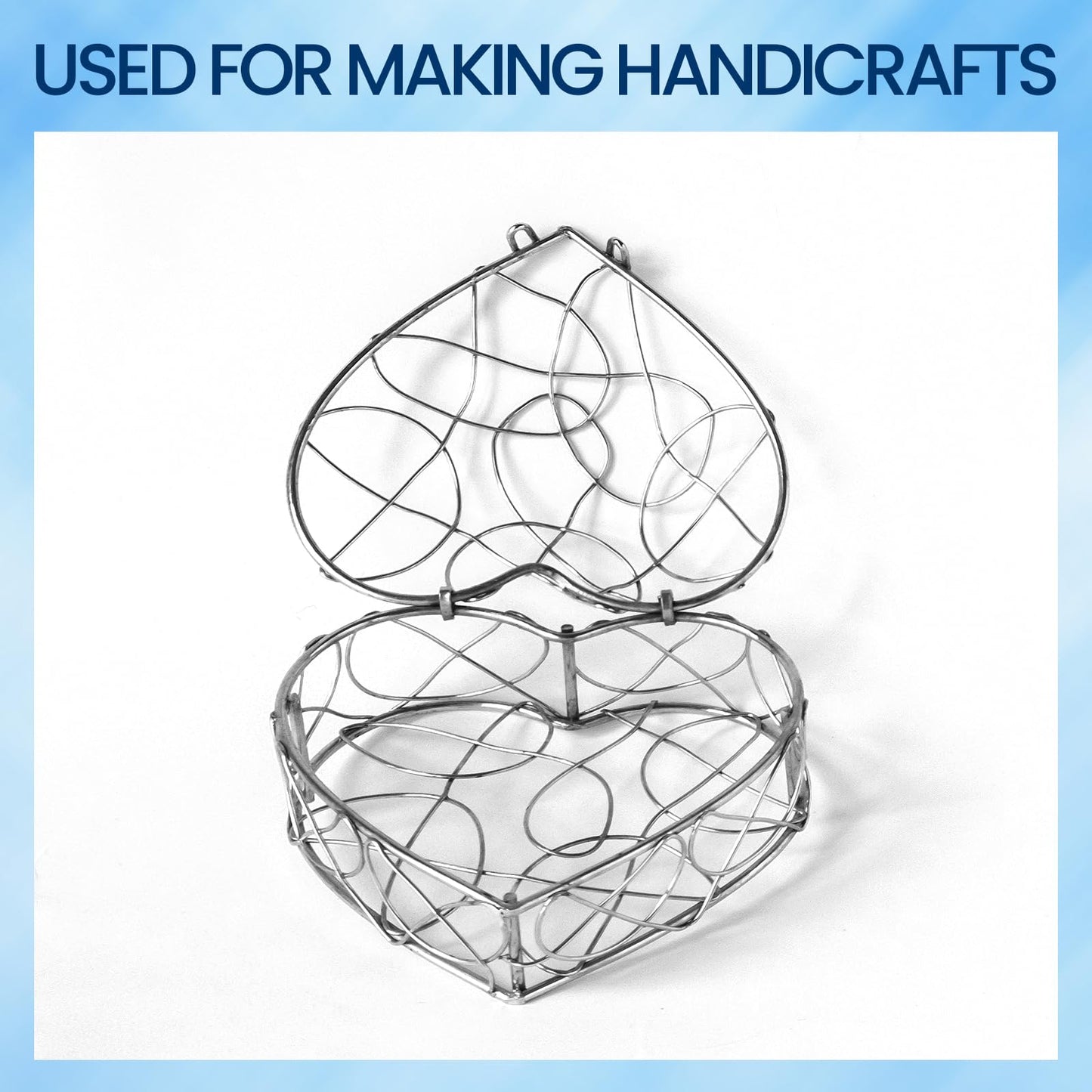 2000 Pcs 26 Gauge Galvanized Wire - 13.8 Inches Tag & Label Wire for Floral Crafts, Auto Repair & DIY Projects (Silver)
