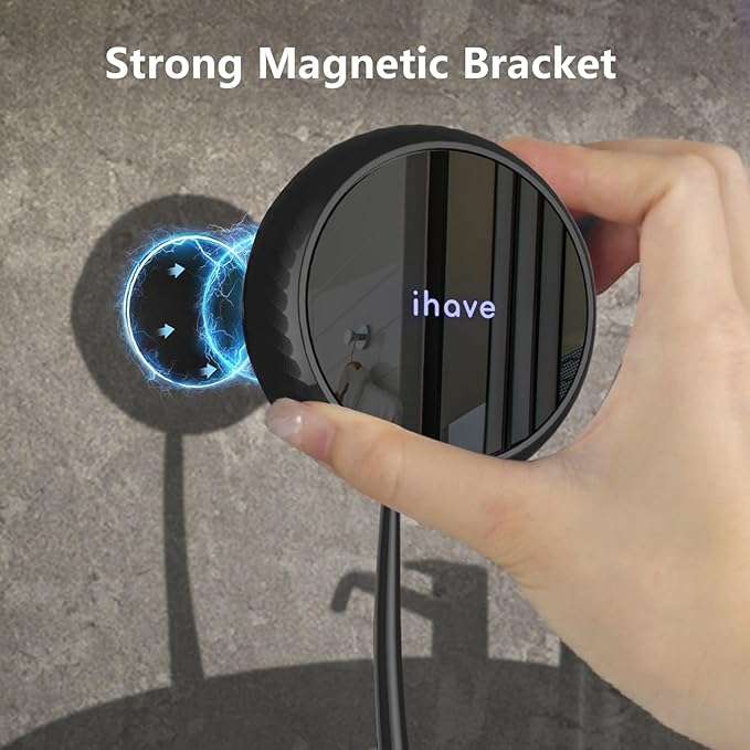 iHave Toothbrush Sanitizer – Wall-Mounted UV Toothbrush Holders for Bathrooms, Stylish Bathroom Accessories and Bathroom Decor for Home & RV, Travel Essentials, Cool Gadgets (White)