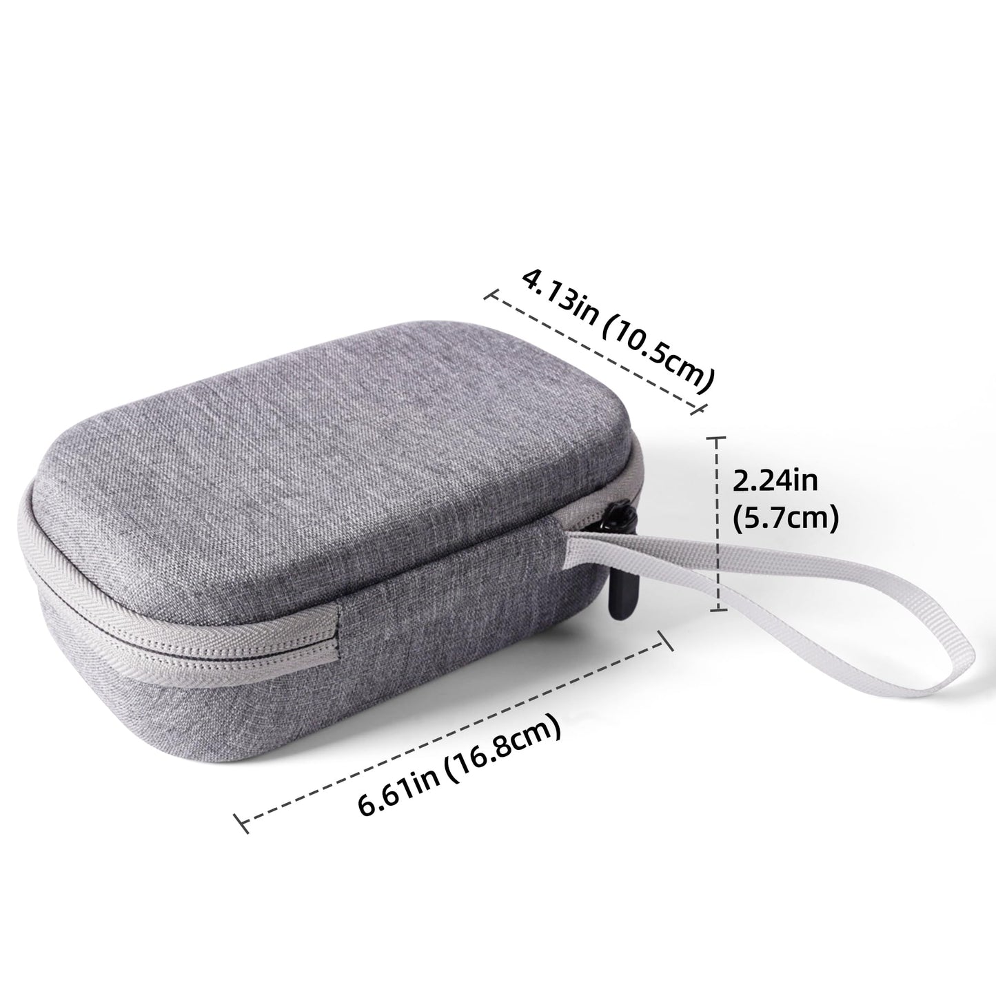 ORGSTA Label Maker Case Compatible S001 Label Maker, for ORGBRO X1 X3 NIIMBOT D11 D110 Label Printer, Hard Carrying Container Storage Holder Organizer for Printer, Tape and Charging Cable (Gray)