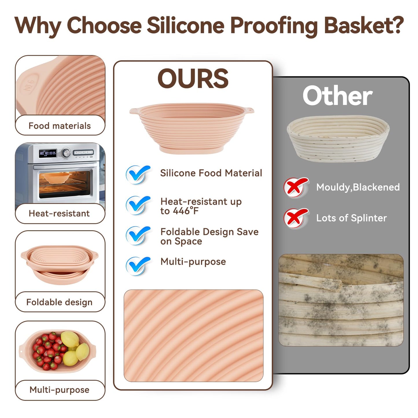 Sourdough Starter Kit, 24PCS Sourdough Bread Baking Supplies, 9"Round & 11"Oval Banneton Bread Proofing Basket, Bread Sling, Starter Jar, Whisk, Scrapers, Bread Lame, Bag, Sour Dough Making Tools Kit