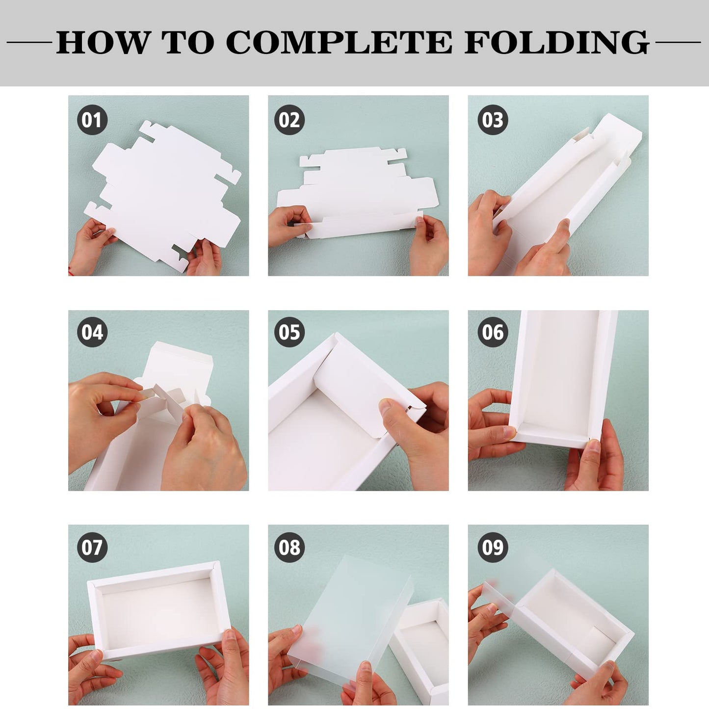 26 PCS Rectangle Drawer Kraft Boxes Small Cardboard Present Packaging Boxes for Party Favor Treats, Candy and Jewelry Crafts, 6.5 x 3.7 x 1.6 inch (Clear,White)