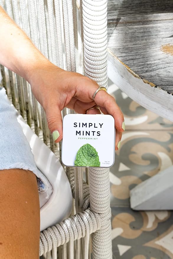 Simply Mints (Peppermint, 45 Count (1 Tin)) (Pack of 2)