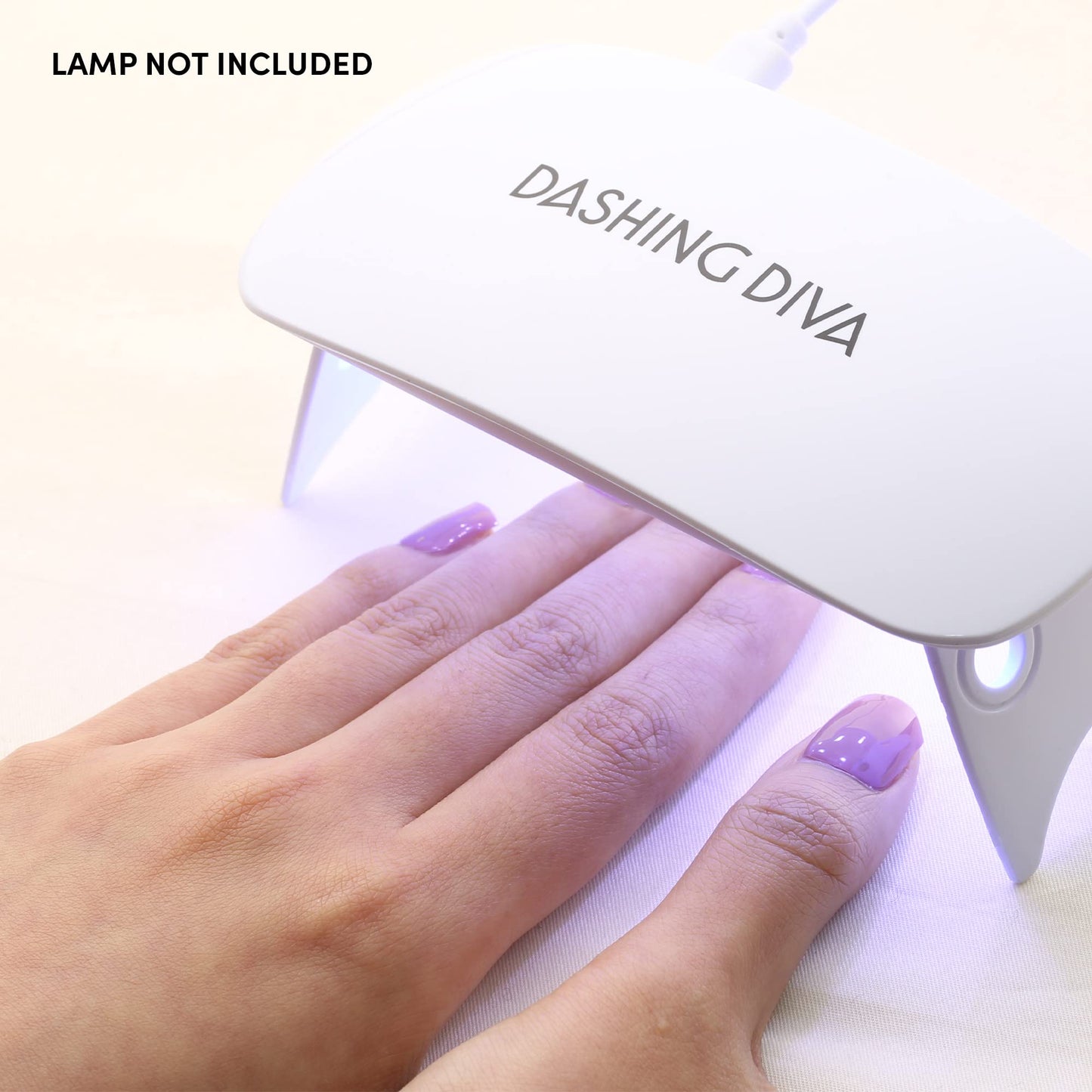 Dashing Diva Magic Press Nails - French Glaze | Medium, Almond Shaped Press On Nails | Long Lasting Stick On Gel Nails | Lasts Up to 7 Days | Contains 30 Stick On Nails, 1 Prep Pad, 1 File