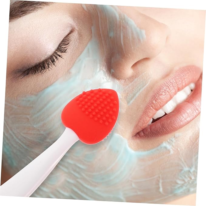 6Pcs Lip Exfoliating Nose Scrub Brush Soft Skin Friendly Facial Cleansing Tools for Daily Use Travel Salon Parties Comfortable Handle for Gentle Cleaning