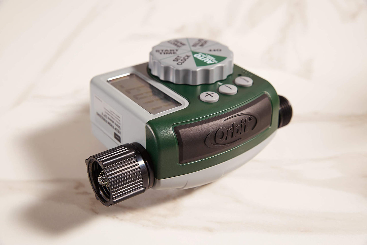 Orbit Programmable Digital Hose Watering Timer - 1 Outlet - Battery Powered - with LCD Screen - Built-in Rain Delay - Water-Resistant - 62061