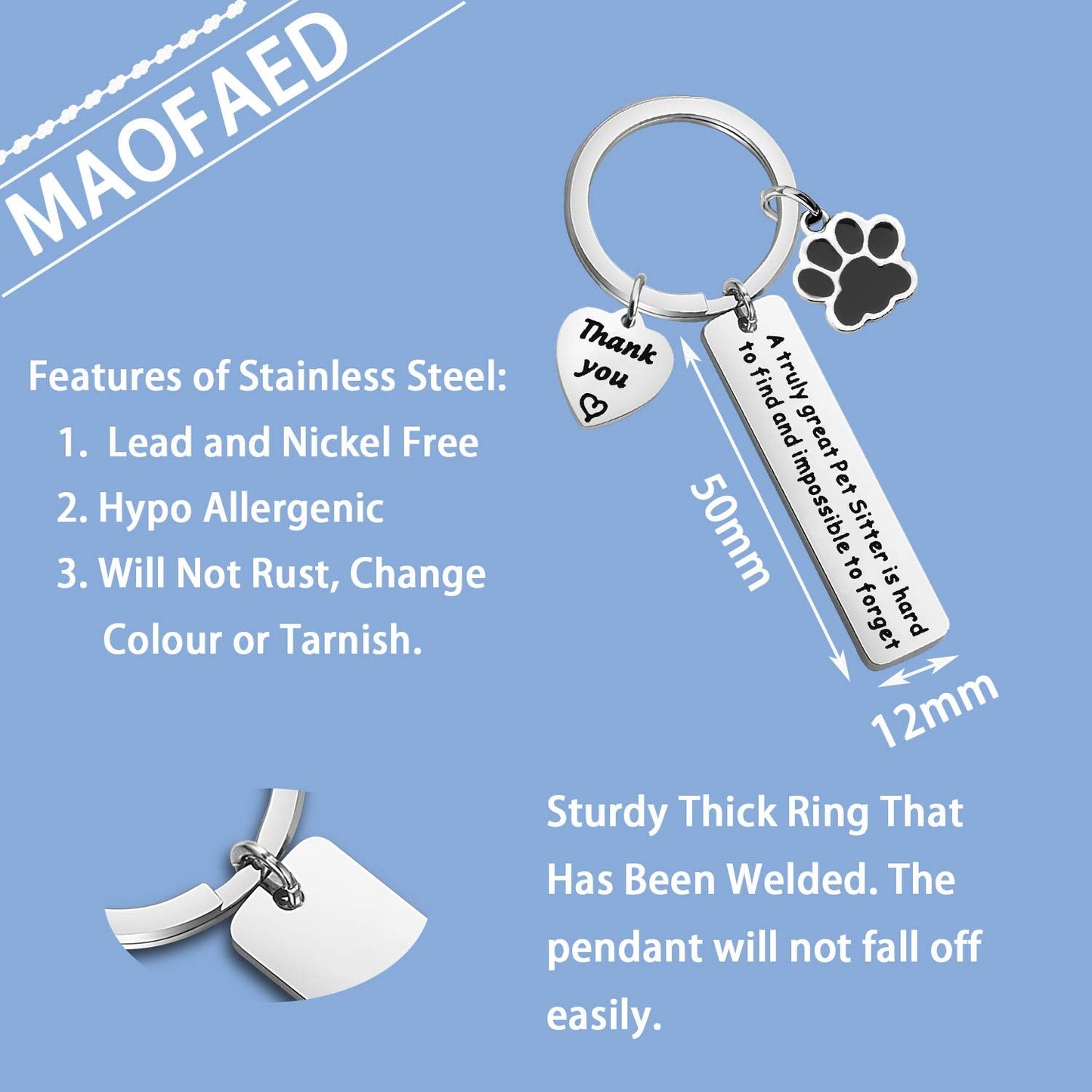 MAOFAED Pet Walker & Sitter Appreciation Gift - Dog & Pet Lover Jewelry