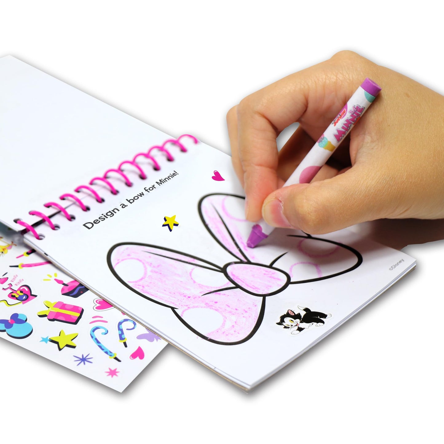 Disney Junior Minnie Mouse 5 in 1 Creativity Tub, 50-Piece Paint and Color Preschool Arts and Crafts Activity Set