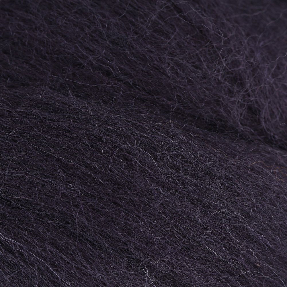 Hilitand 1 Roll Wool Roving, Colorful Needle Felting Hand Sewing Trimming Merino Wool Fibre Dark Gray (2oz)