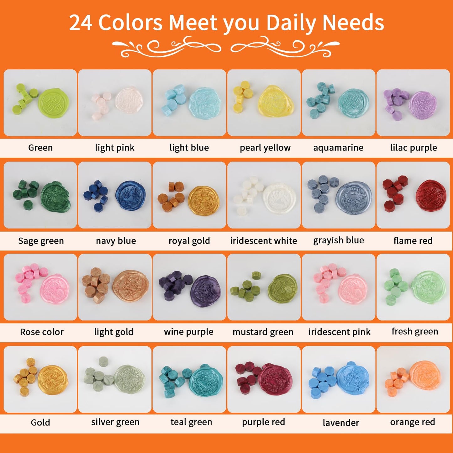 Kit,Dried Flower Accessory Tools,Premium Wax Seal Stamp Kit with 24 Colors 624 Pcs Beads, 4 Pcs Stamps, Sealing Wax Warmer, Envelope, Candles for Wedding Birthday Gift and DIY Craft