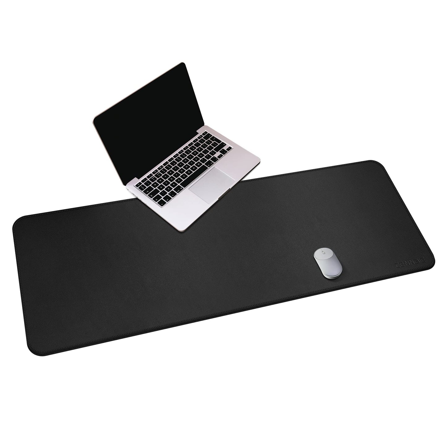 CENNBIE Leather Desk Mat,55" x 19.6" Extra Large Desk Pad Blotter Protector, Extended Non-Slip Mouse Pad, Waterproof PU Leather Desk Mat on top of desks Large for Office and Home (Black)