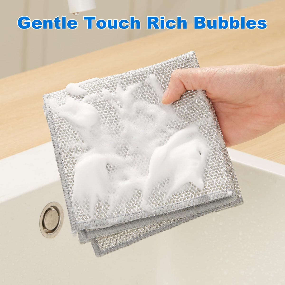 Dual Sided Silver Microfiber Cleaning Cloth (3 Count)