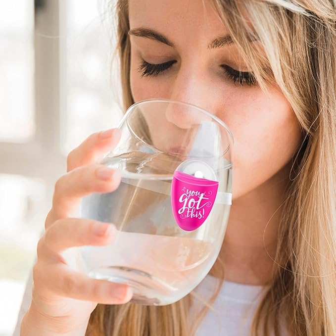 ULLA Smart Light for Water Bottle, Small Hydrate Reminder, Fits Most Water Bottles, Lights Up When Time to Drink, Hydration Intake Planner, Home & Office Use, BPA Free - You Got This