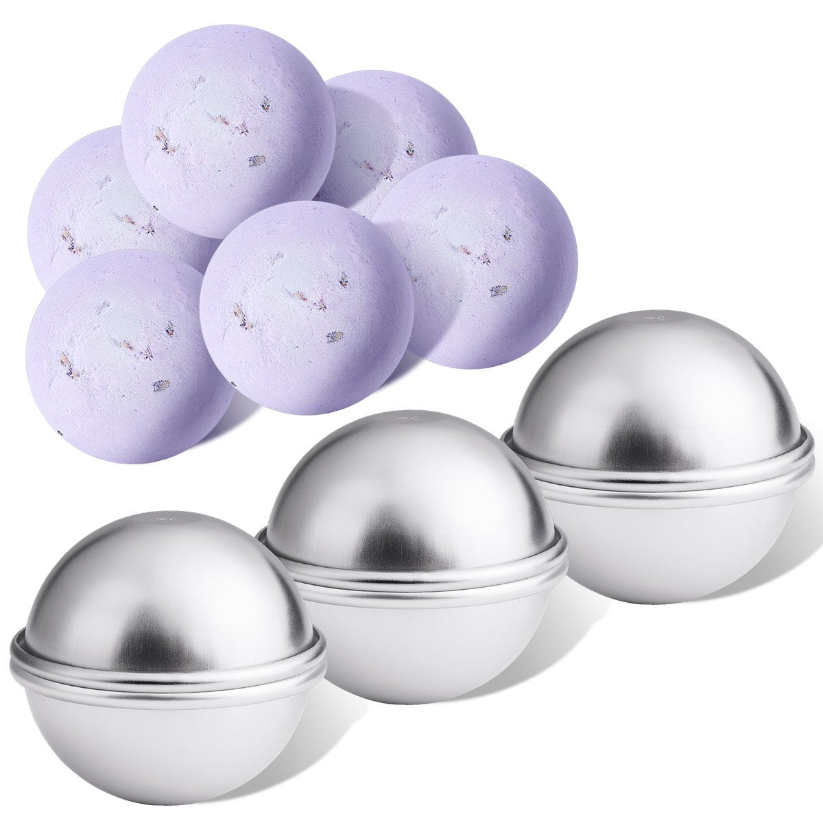 20PCS 10 Set Bath Bomb Mold Kit, Soap Mold & Bath Bombs Press for DIY Making Supplies