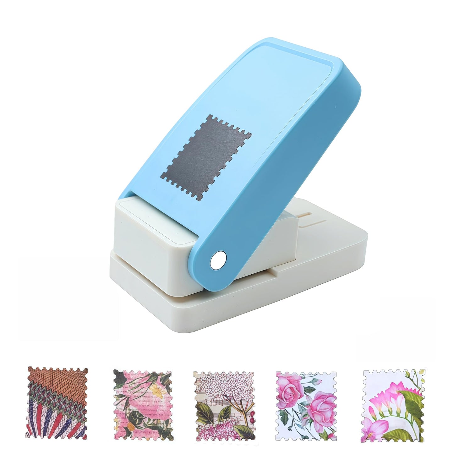 1.5X1.25inch Rectangular Postage Stamp Punch Ware Rectangle Craft Lever Punch Handmade Paper Punch for Crafting Scrapbooking Cards,DIY Cards Making