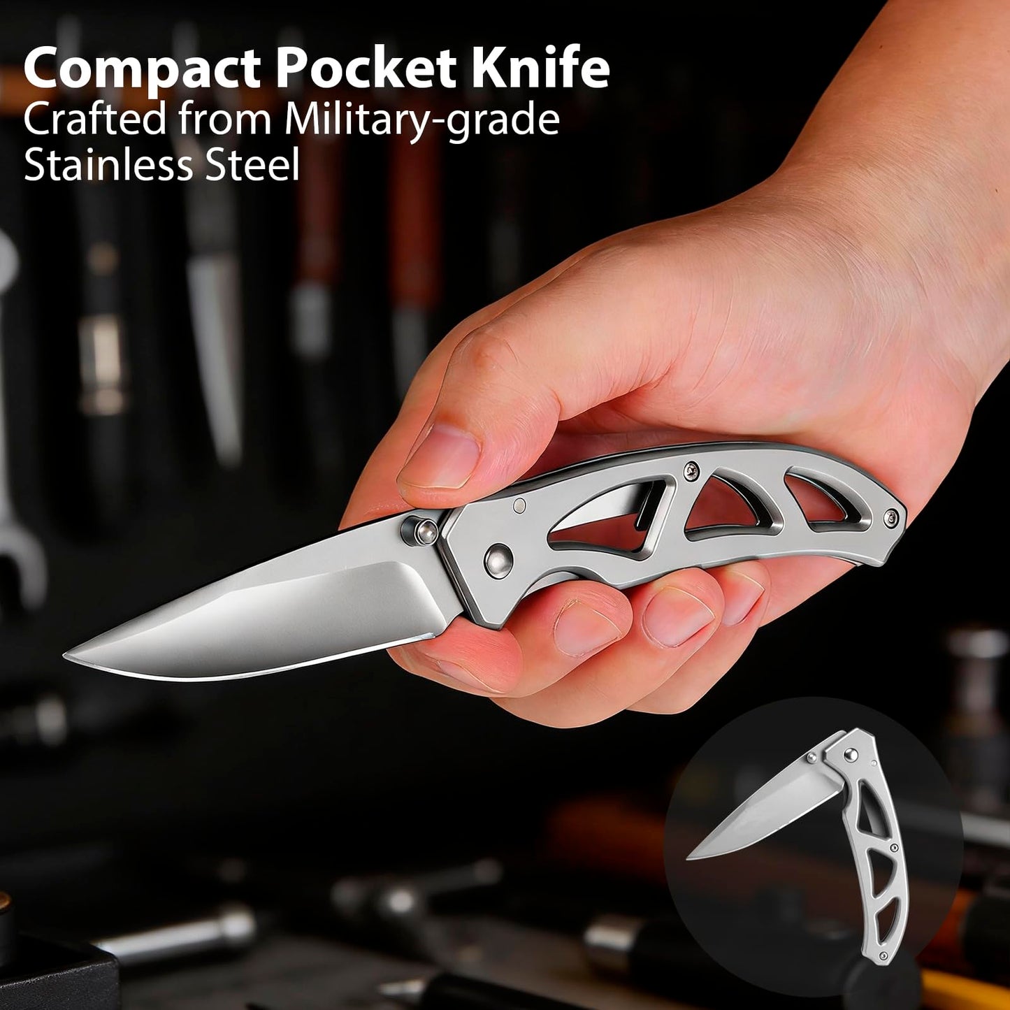 Multitool Gifts for Men, Multi-tool Pliers & Pocket Knife 3-Piece EDC Tool Set Packed with Premium Gift Box for Birthday, Christmas, Father’s Day, Stocking Stuffers for Man