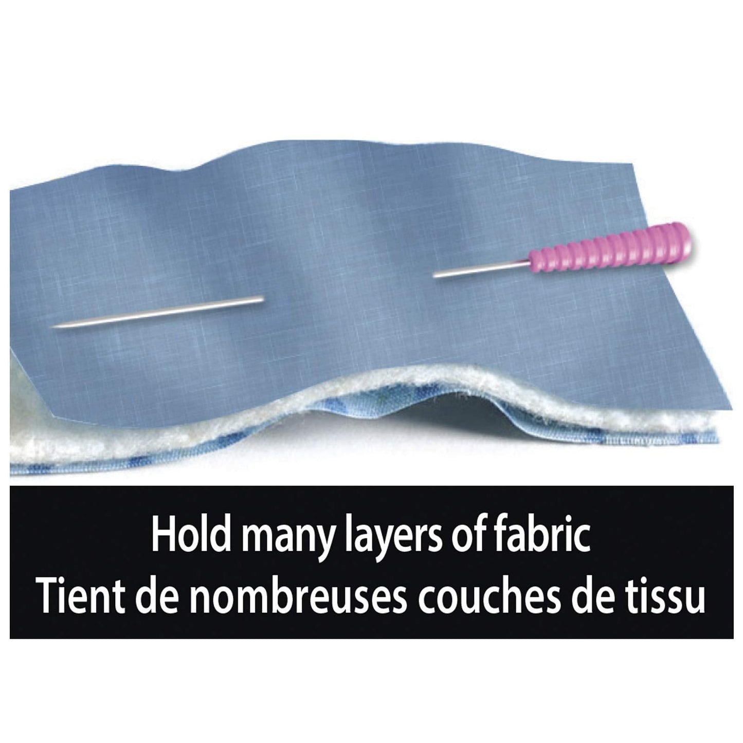 Magic Pins Extra Long Fine for Quilting, 50pc - Heat-Resistant, Sharp, and Comfort Grip, Ideal for DIY Sewing, Crafts, and Embroidery