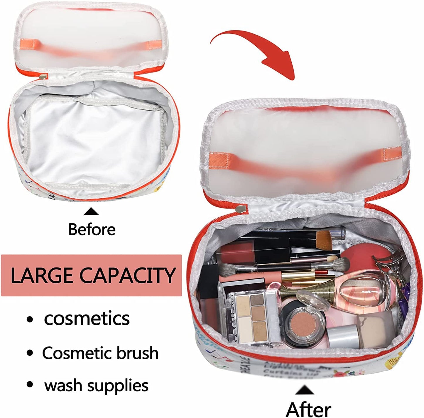 PXTIDY Wedding Day Emergency Kit Miss To Mrs Bride Survival Bag Bridal Shower Cosmetic Toiletry Organizer Future Mrs Gift(Bride-LT)