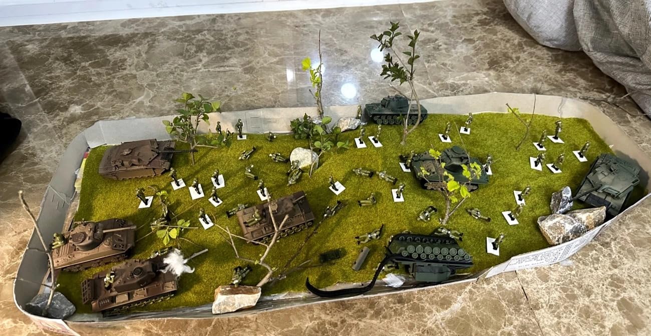 Model Grass Mat, (3pcs, 20"x20"), Model Railway Scenery for Model Scenery