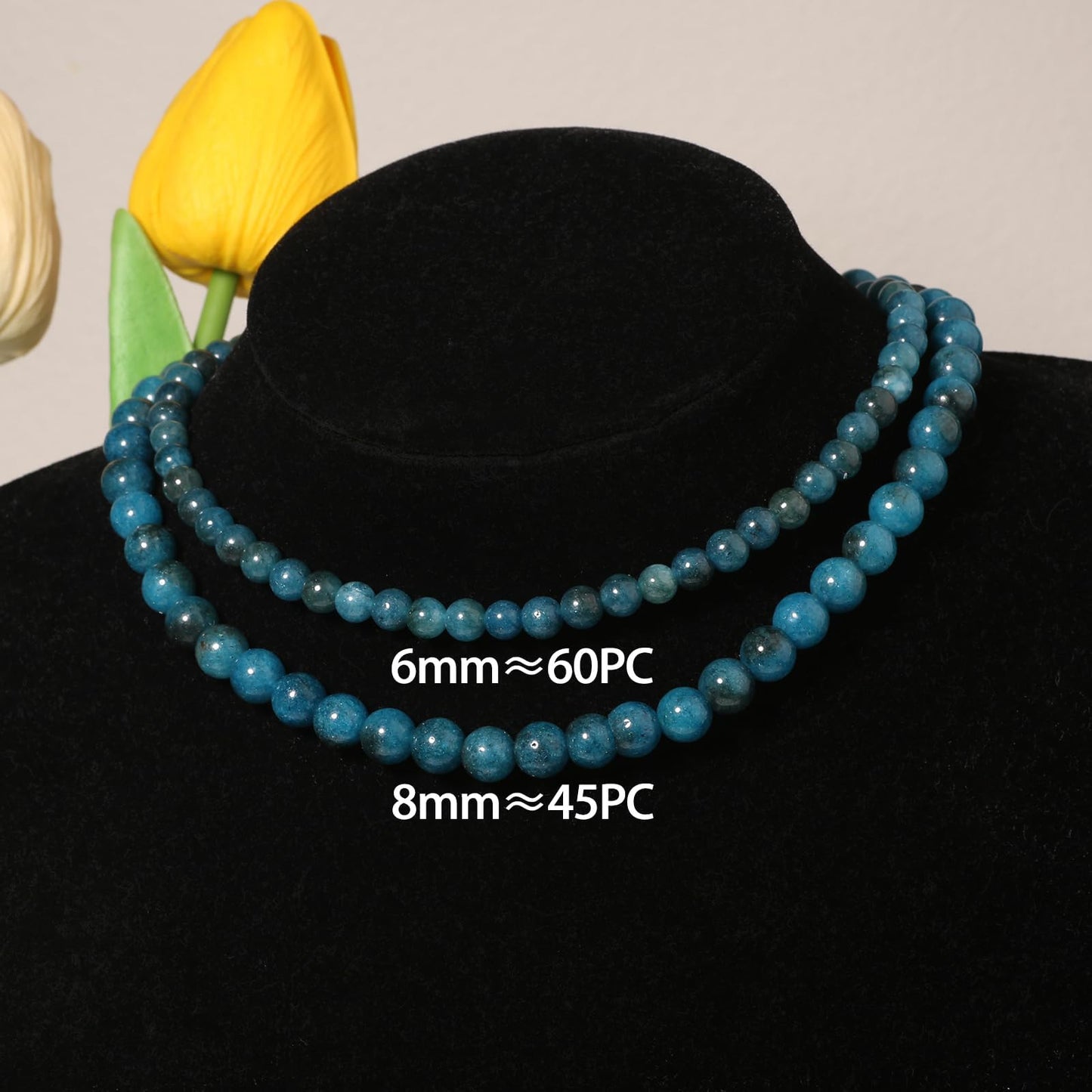 6mm Apatite Natural Stone Beads Round Loose Beads for Jewelry Making Yochus DIY Beads Bracelet Necklace