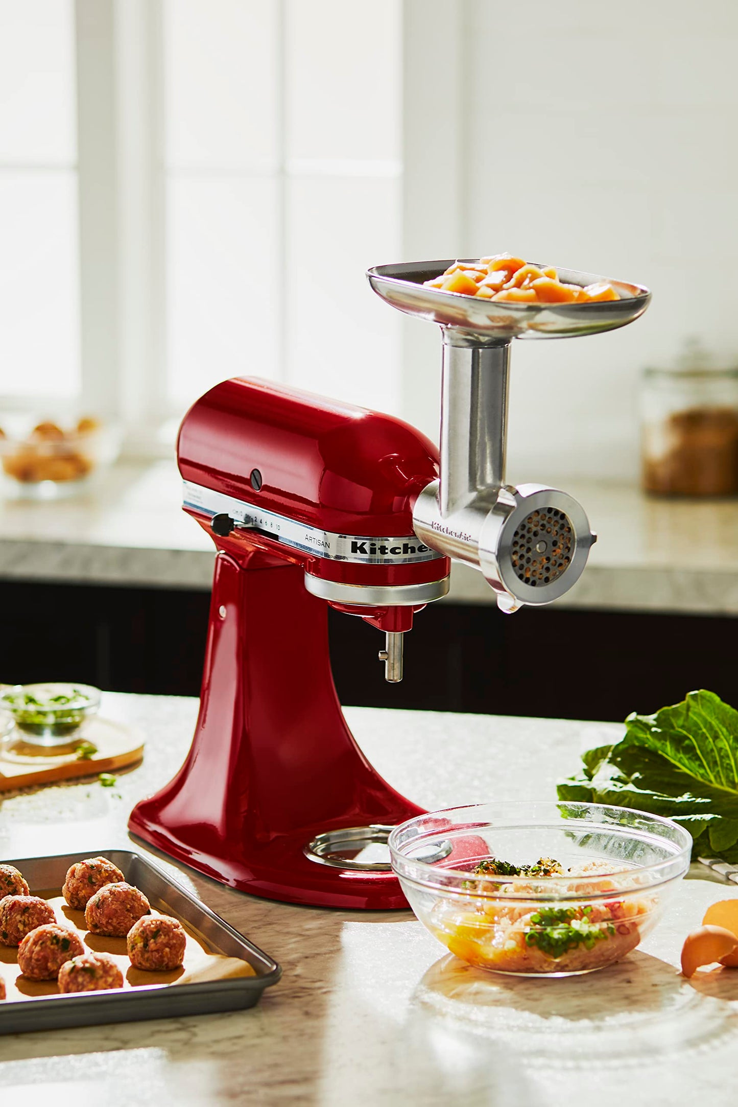KitchenAid Stand Mixer Attachment, Food Grinder KSMMGA, Metal Food Grinder
