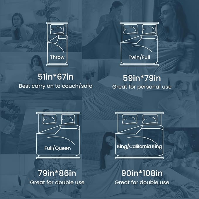 Elegear Revolutionary Cooling Throw Blanket, Absorbs Heat to Keep Body Cool for Night Sweats, Double Sided Arc-Chill3.0 Cool Fiber Q-Max>0.5, Lightweight Summer Cold Blankets Sleeping 51" x 67"