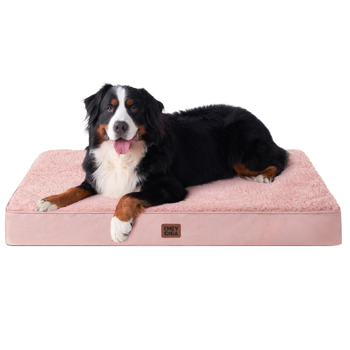 EHEYCIGA Orthopedic Dog Bed Large with Removable Washable Cover, 50IN Grey