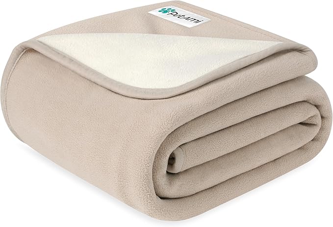 PetAmi Waterproof Dog Blanket, Leakproof Pee Proof Cat Blanket, 29x40 Gray