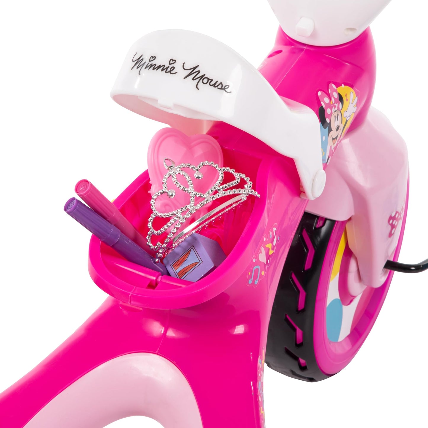 Huffy Disney Minnie Mouse Light Up Kids' Trike, Ideal for Ages 3+, Minnie Mouse Graphics, Colorful and Playful Design, Simple Coaster Brake, Sturdy and Durable, Safe for Toddlers, Girl's