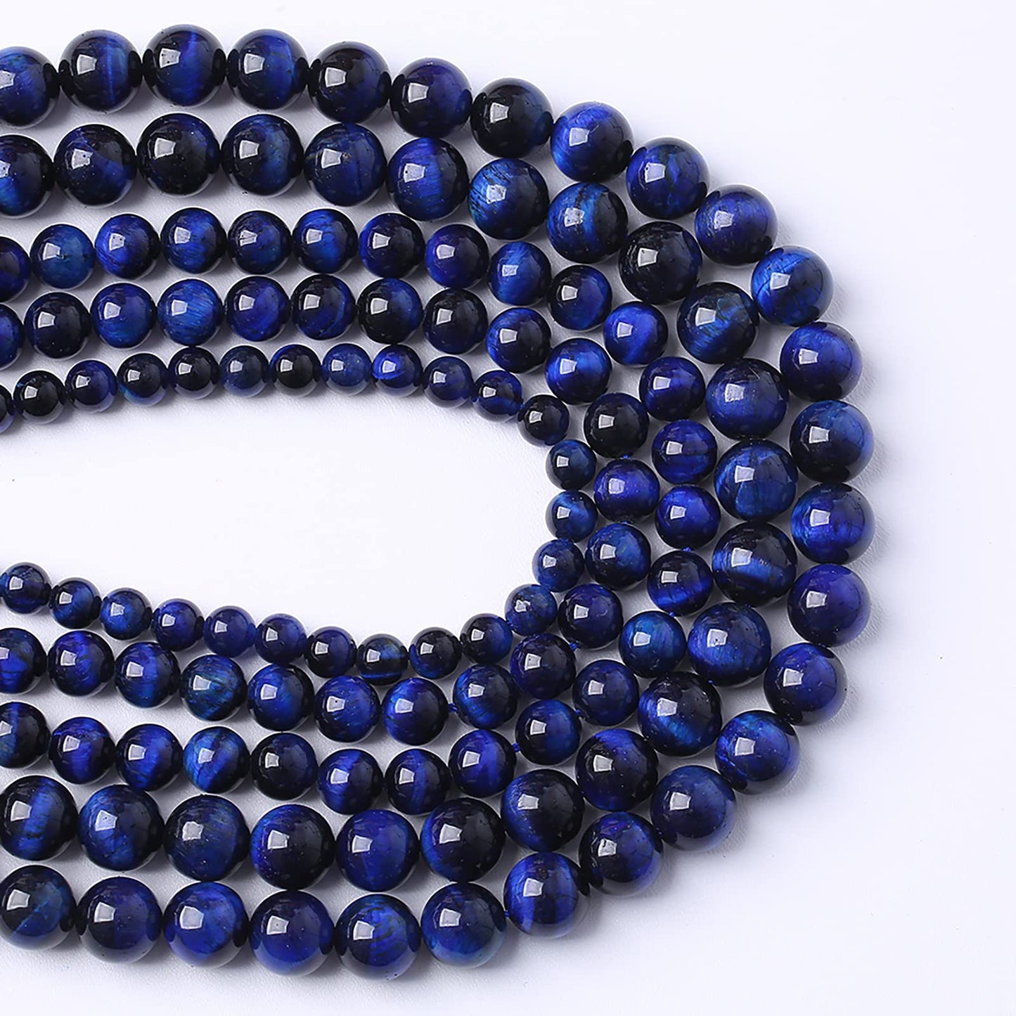 6mm 60PCS Natural Stone Lapis Blue Tiger Eye Beads 5A Quality Spacer Loose Beads for Jewelry Making DIY Bracelet Accessories