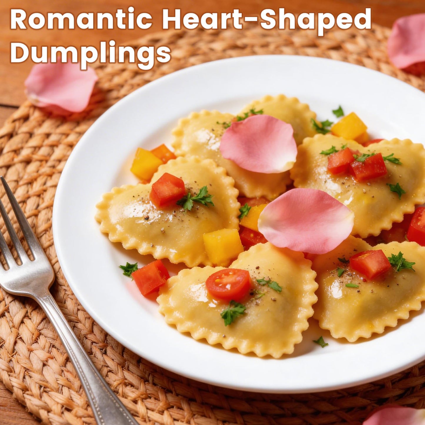 6PCS Ravioli Stamp Maker Cutter,Roller Wheel Included,Pasta Maker Mold with Wooden Handle and Fluted Edge,5 Different Shape Cutters,for Ravioli,Pasta,Dumplings Lasagna,Pierogi