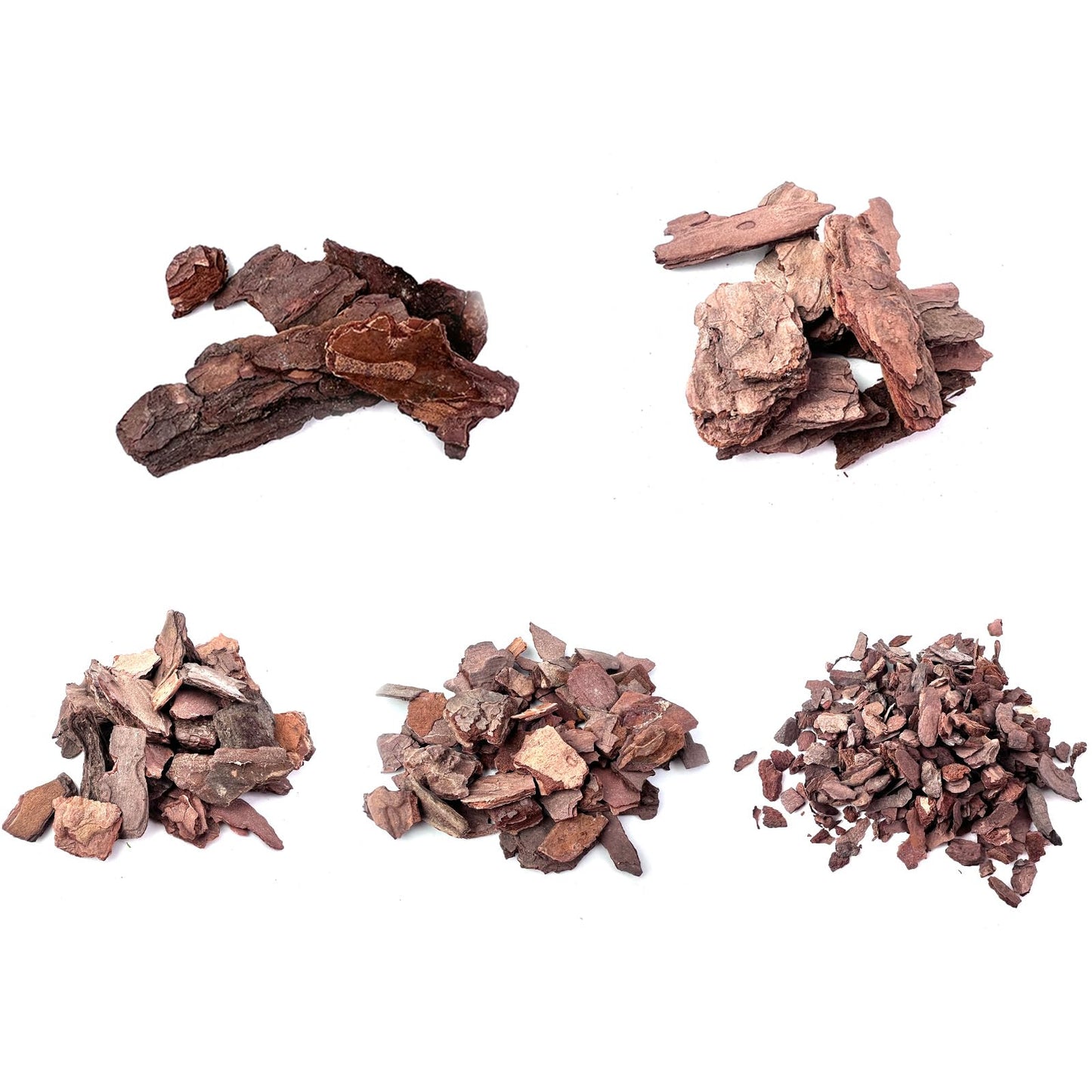 ZZZ SAN ZHI Miniature Bark Rock Model, Brown Tree Bark Texture, 5 Sizes, 200g Total (40g x 5 Packs) for Train Layouts, Railway & Car Diorama Scene Models