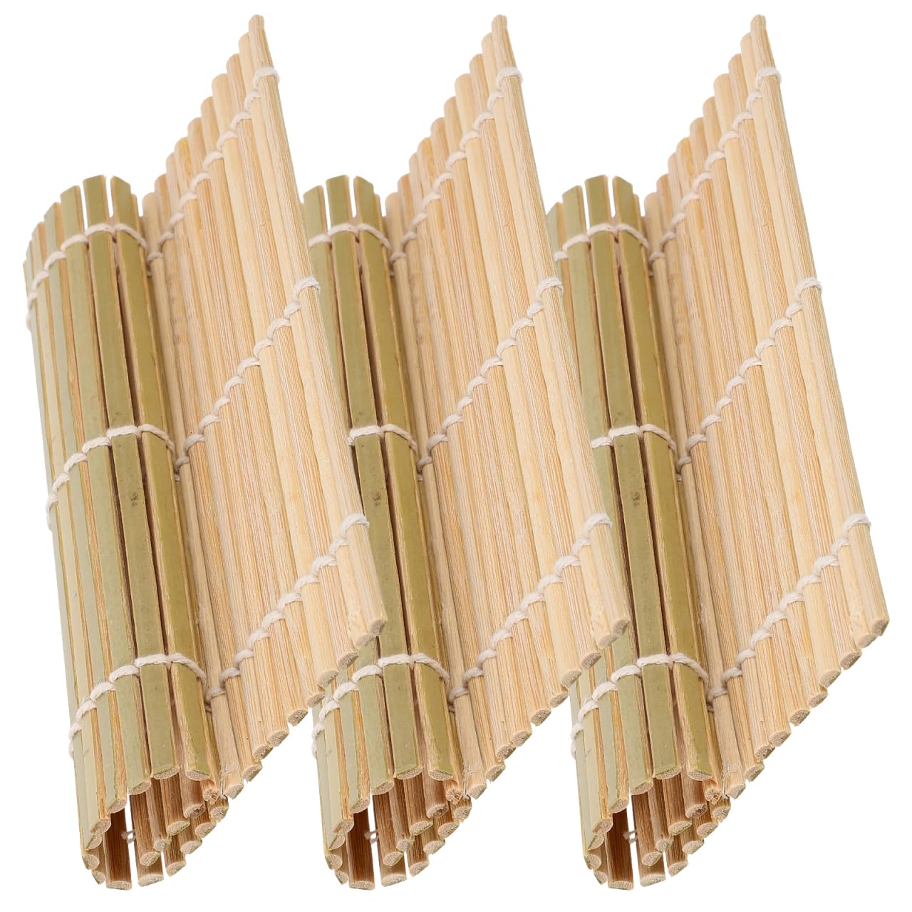 Kichvoe Bamboo Sushi Roller Mat 5.5 Inch Sushi Bamboo Mat for Diy Making Non-Stick Roller Kitchen Tool for Home and Lover