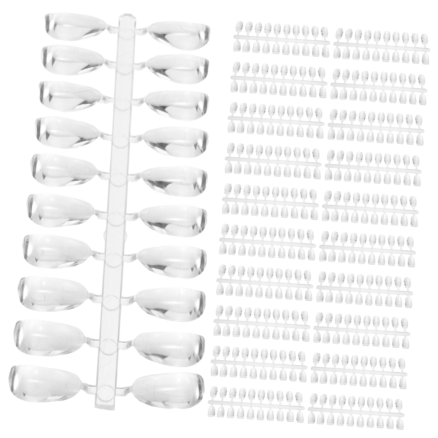 Hemoton 200pcs Pattern-making Nails Nail Art Tools Nail Salon Tool Art Accessory Manicure Color Cards Color Show Cards Display False Nails Polish