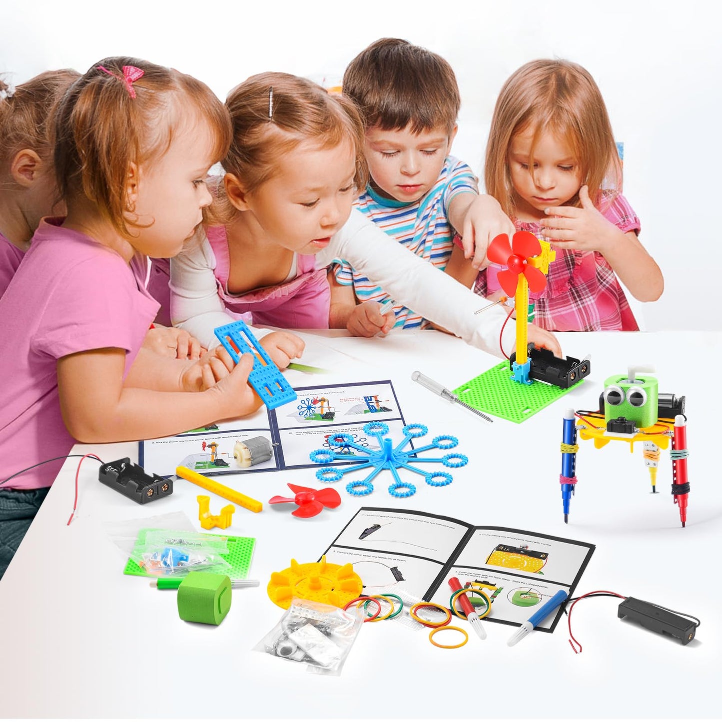 BeAndge STEM Kits for Kids Age 6-8 8-10 - Boy Gifts for 6 7 8 Year Old Boys Birthday Gift, STEM Toys for Age 8-13, Science Kits for Kids 5-7 8-12, Robotics Experiment Engineering Robot Building Crafts