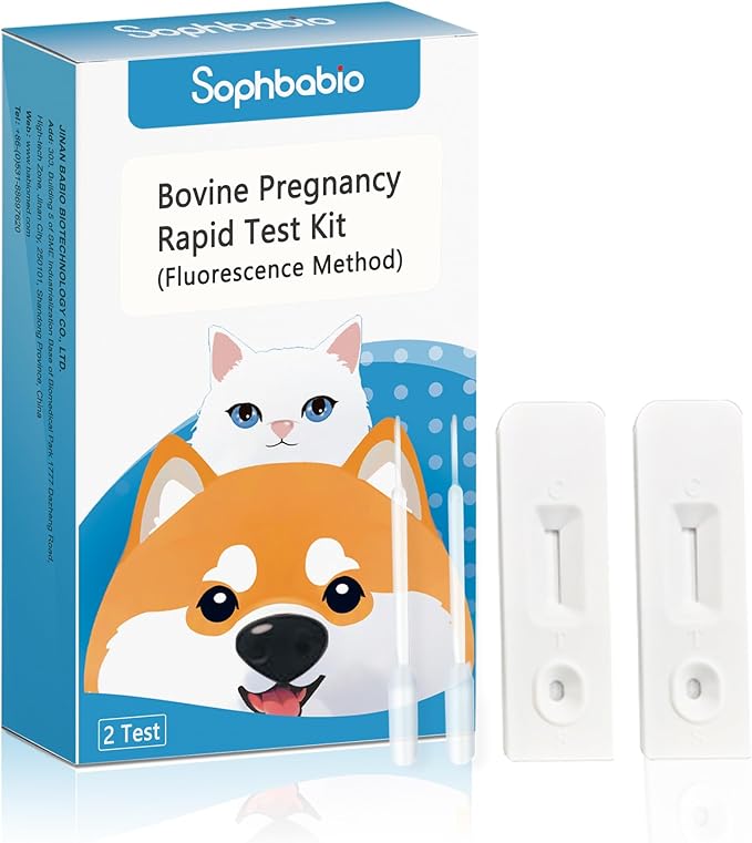 Quick Cow Pregnancy Test Kit - Accurate Home Detection for Cattle(2 Pack)