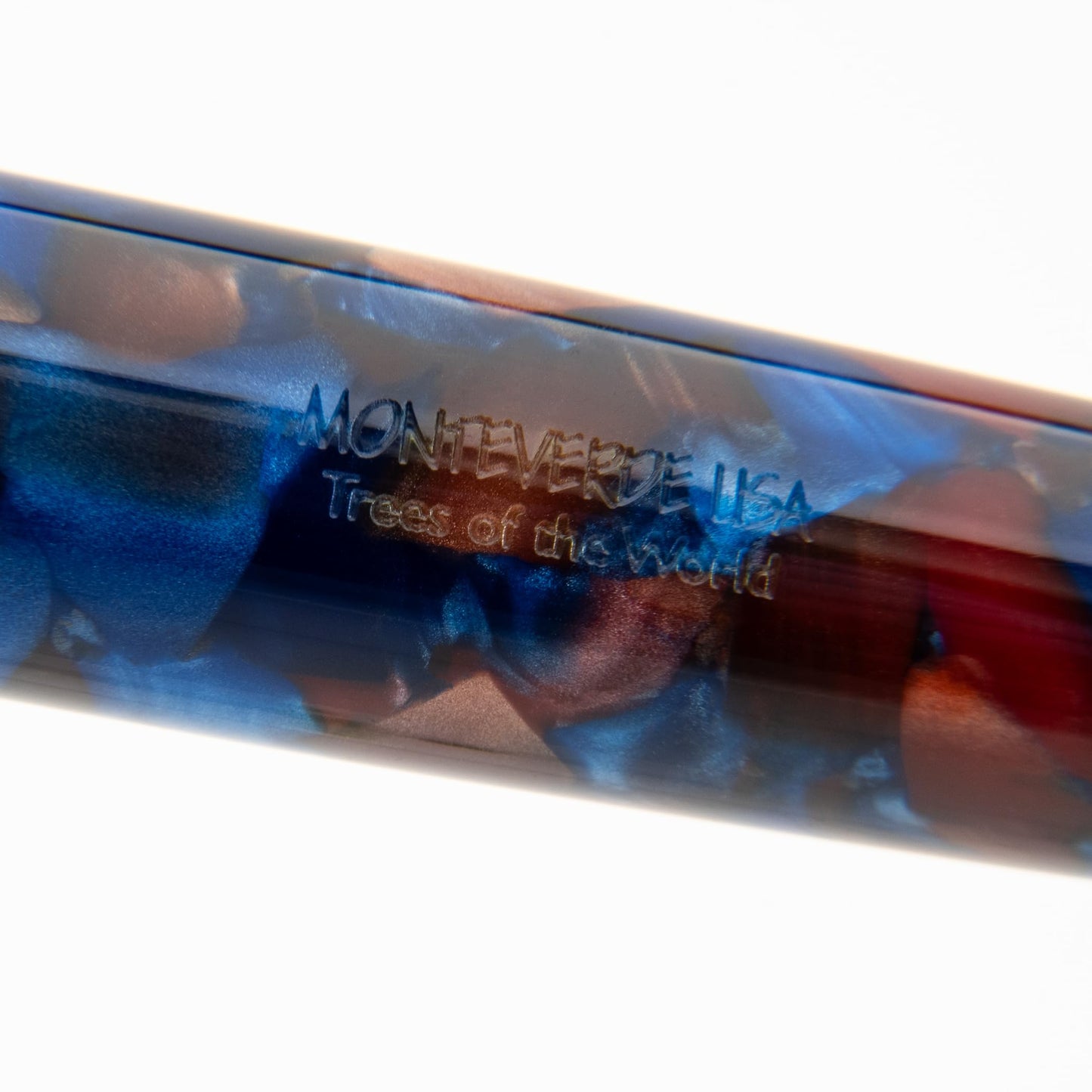 Monteverde USA Dragon Tree Fountain Pen – Blue/Brown Extra Fine Nib with Free 15ml Ink Bottle – Luxury Writing Gift Inspired by Nature for Collectors & Professionals