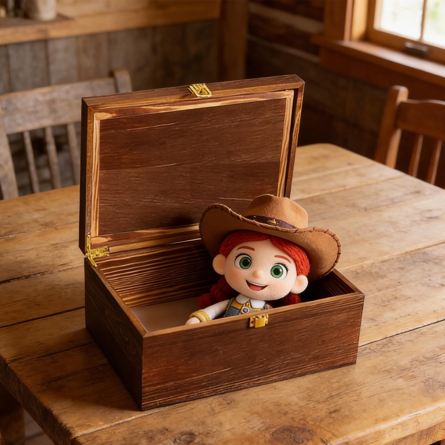 LUHUADUO Wooden Keepake Box, Large Tree of Life Storage Memory Box with Hinged Lid for Storing Photo, Jewelry, Gifts, Decorative Memory Treasure Box