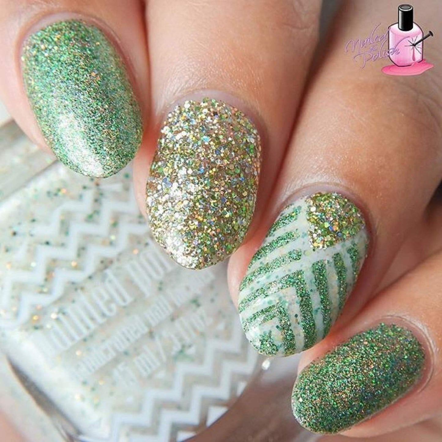 Whats Up Nails - Art Deco Nail Vinyl Stencils for Nail Art Design (1 Sheet, 12 Stencils)