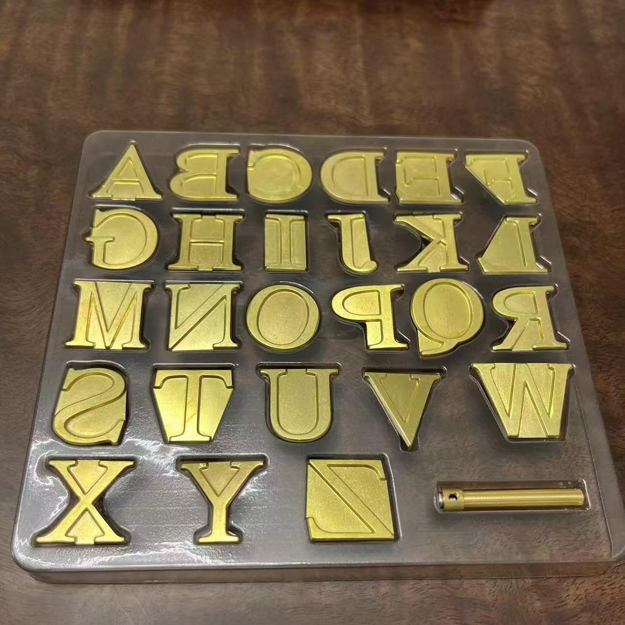 Wood Burning Letters Tips,Uppercase Alphabet HotStamps Set for Branding and Personalization of Wood, Leather, and Other Surfaces, Letter