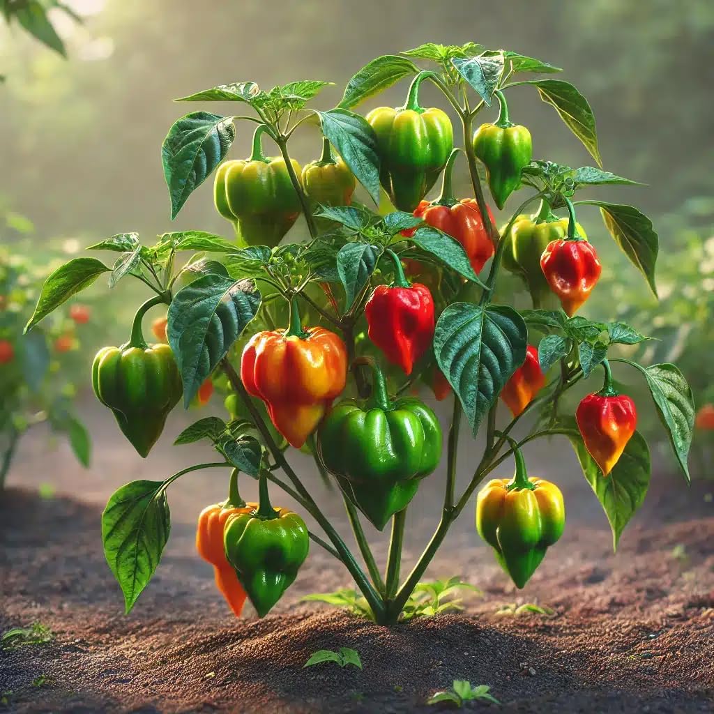 Live Plant - Habanero Pepper (Capsicum Chinense) 12″- 24″ Inches Tall