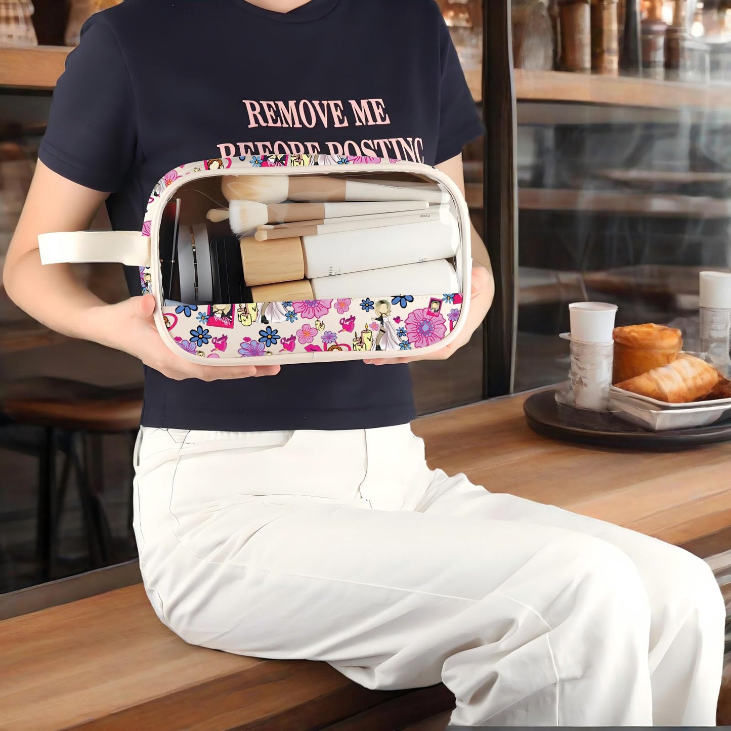 WZMPA Killer Doll Tote Bag Evil Doll Bride Fans Gift Horror Reusable Grocery Bag Murderous Toy Merchandise (Killer Doll CMB)