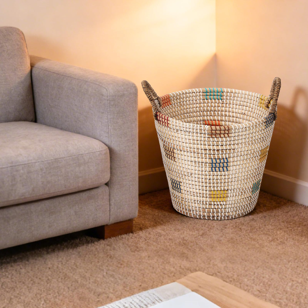 Premium Natural Sea Grass Storage Baskets Set of 3