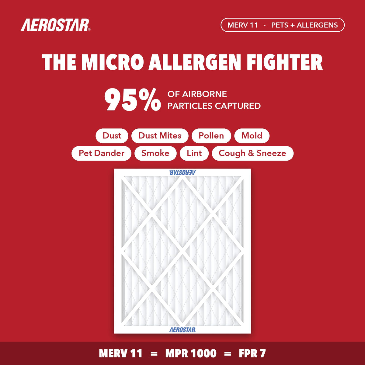 Air Filter 18x24x1 MERV 11 AC Filter (4 Count)