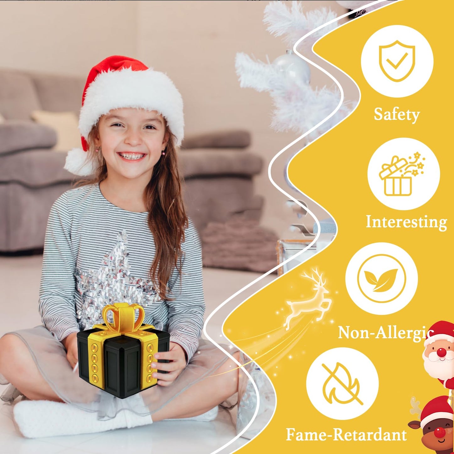 Annoying Gift Box with Screws The Annoying Present Puzzle Box Toy,Funny Surprise Prank Novelty Money Card Container