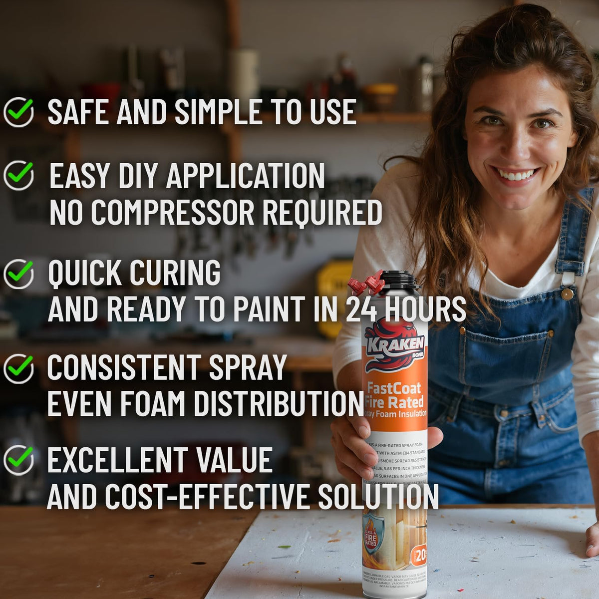 Fastcoat Fire Rated Spray Foam Insulation (48 Count)
