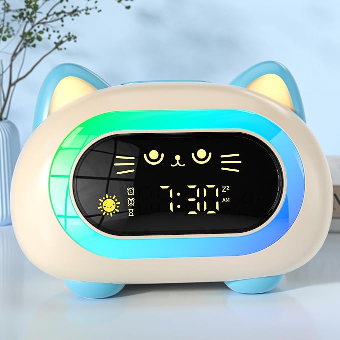ANALOI Alarm Clock for Kids, Ok to Wake Up, Alarm Clocks for Girls