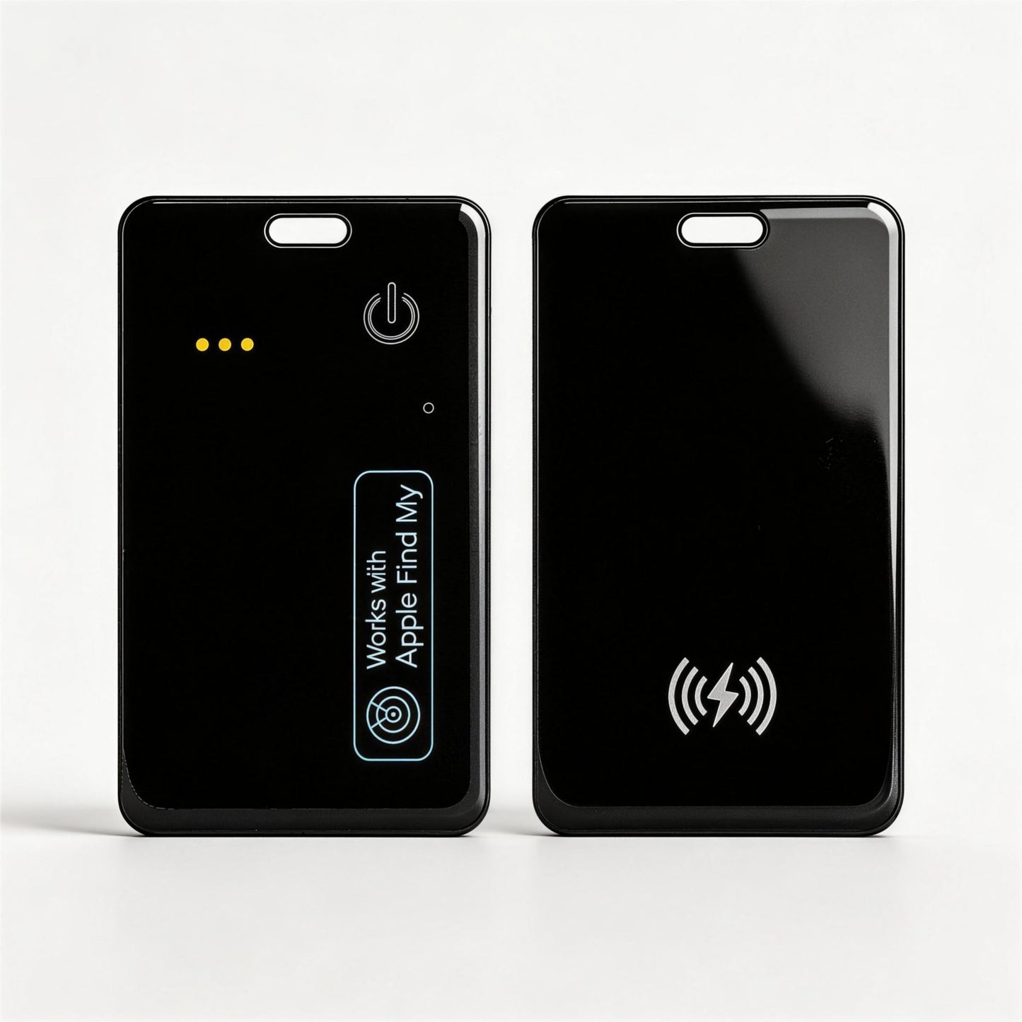 USBERG Wallet Tracker Card (2-Pack) - Ultra-Thin Bluetooth Locator Compatible with iOS Find My Network, Credit Card Size Finder for Wallets & Luggage
