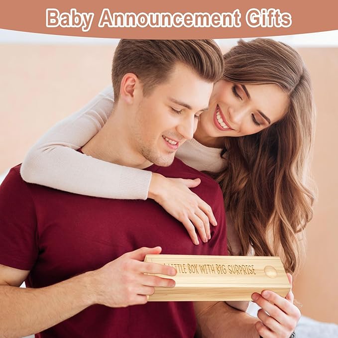 Pregnancy Announcement for Grandparent Husband, Pregnancy Test Keepsake Box, Baby Announcement Reveal Gifts Ideas for Husband Grandparents Dad Aunt and Uncle