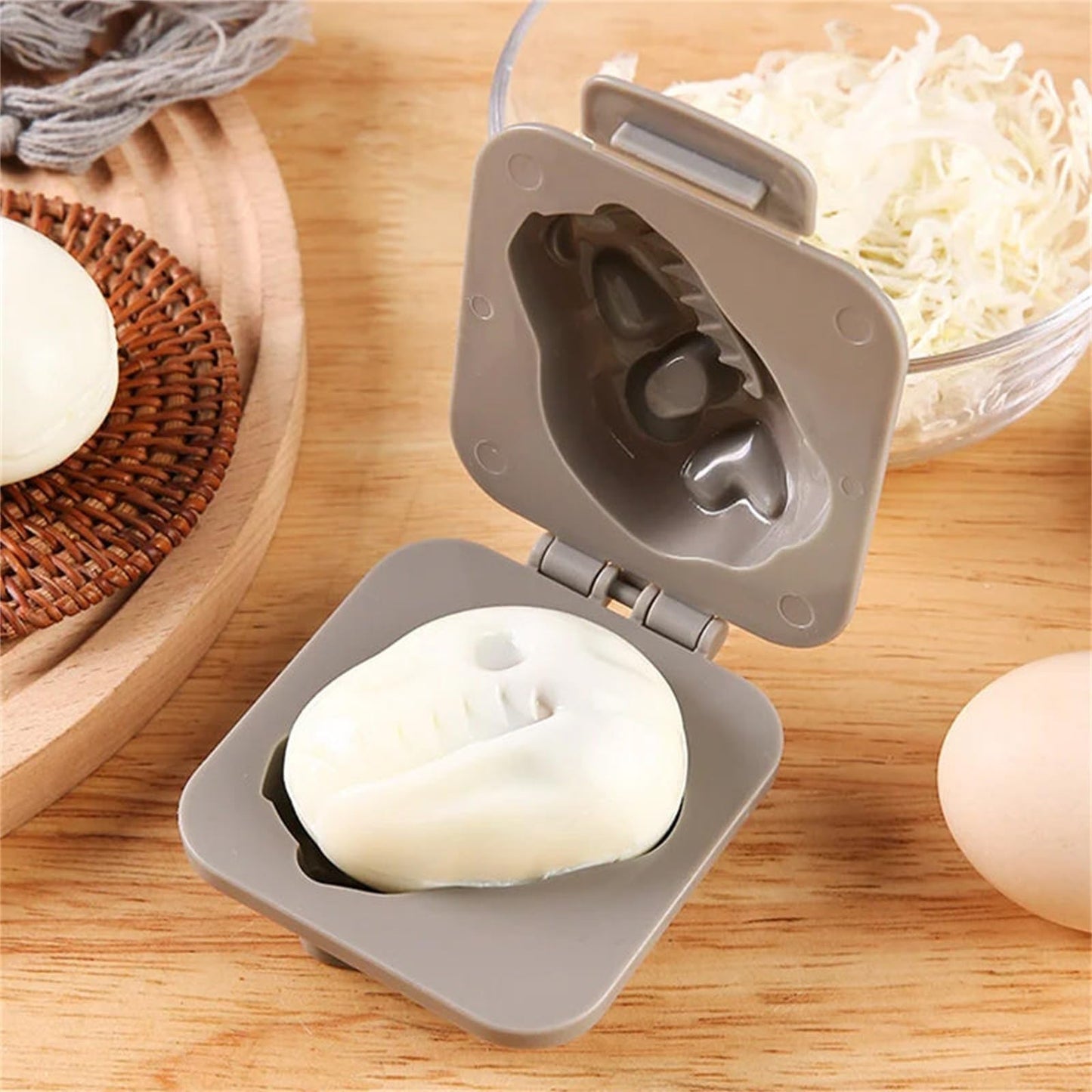 Cowrc Dinosaur Skull Egg Mold - Dinosaur Fossil Shaped Egg Press (5pcs)