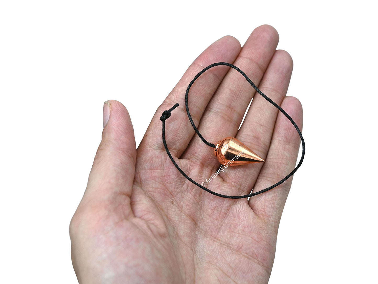 Amazing Gemstone Healing Metal Pendulums for Divination, Copper Dome Cone Copper Pendulum High Energy Pendulo de Bronce Pendulos de Mesa MP60